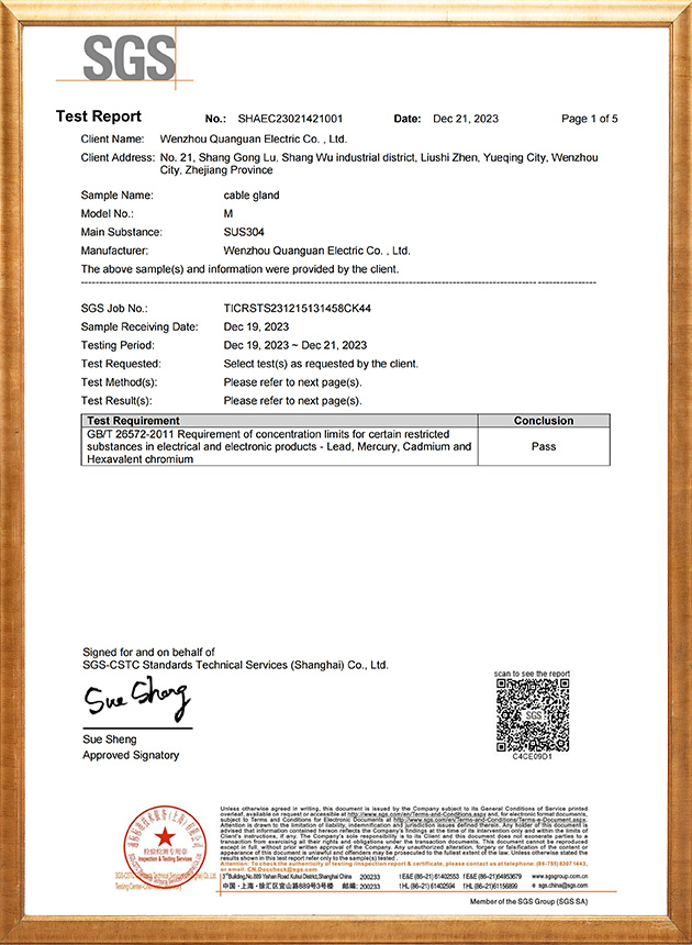 Stainless steel environmental protection testing